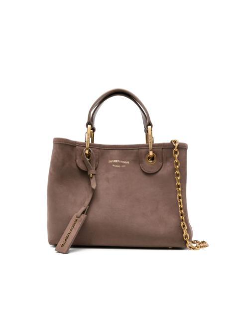EMPORIO ARMANI double-handle chain-strap tote bag