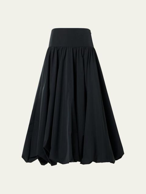 AKRIS Technical Taffeta Midi Bubble Skirt