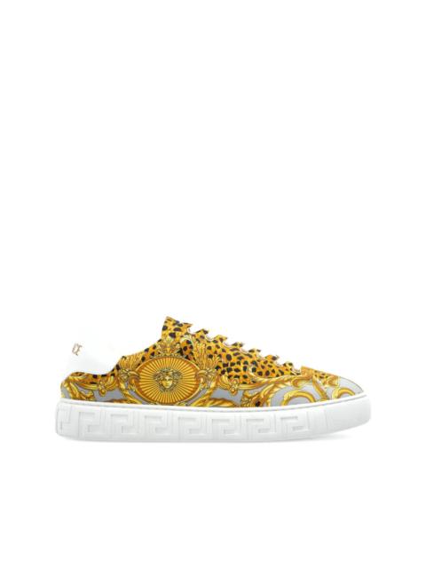 VERSACE printed sneakers