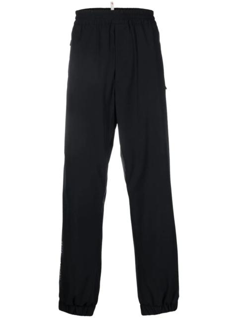 logo-print straight-leg trousers