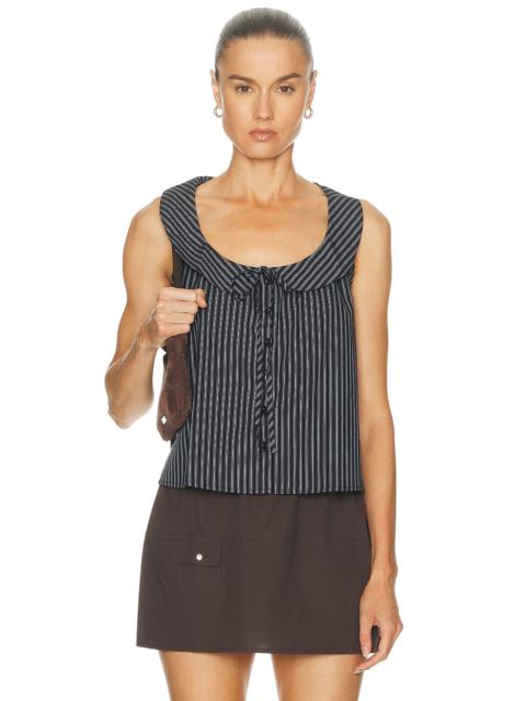 DEIJI STUDIOS Round Collar Top