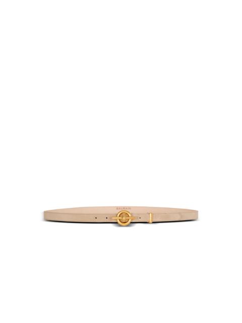 Balmain Suede leather T-Bar belt