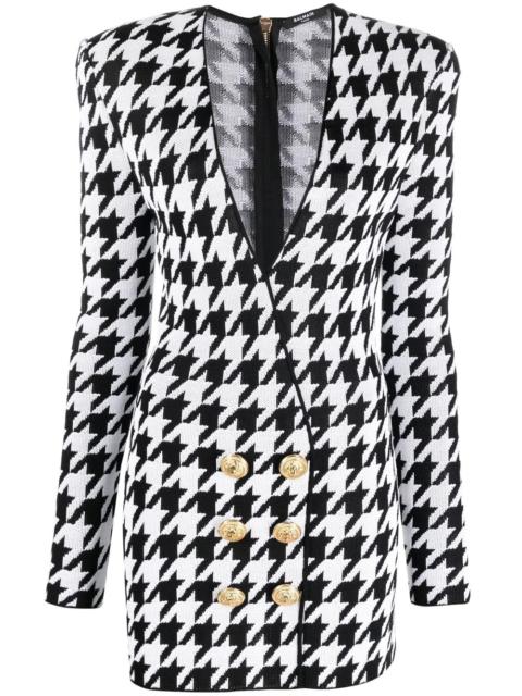 Balmain houndstooth-print dress