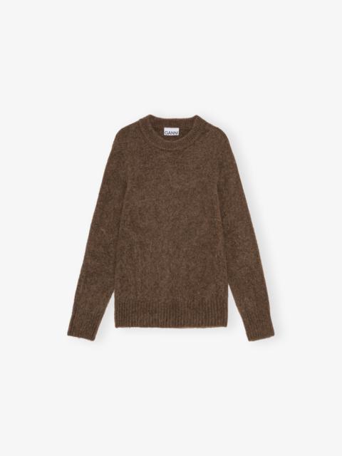 GANNI BROWN SWEATER