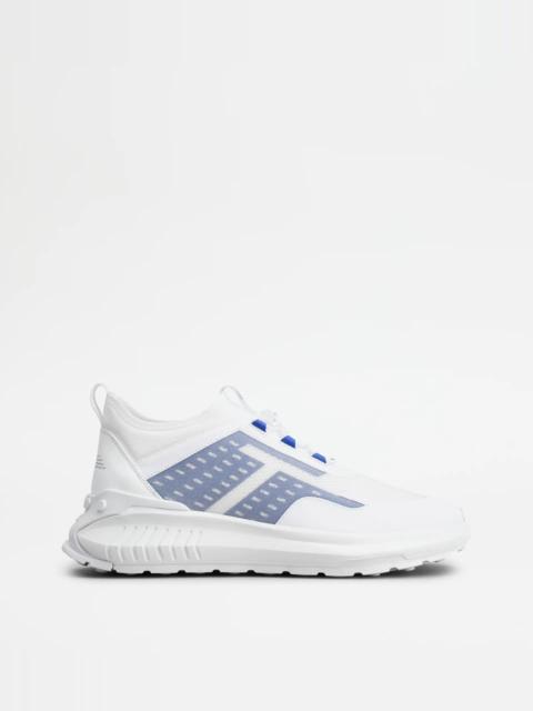 NO_CODE J IN TECHNICAL FABRIC AND LEATHER - WHITE, BLUE