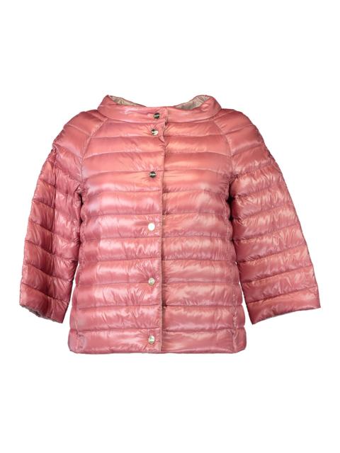 Herno Three Quarter Ultralight Sleeve Reversible Jacket - Light Pink Raspberry
