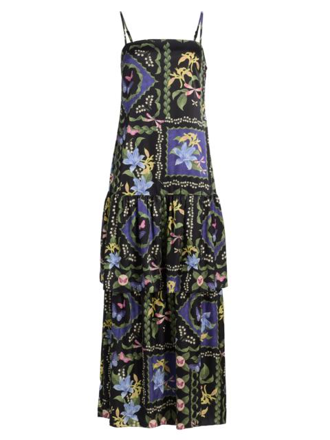 MISA Women's Paulette Floral Maxi Dress - Morning Glory Lattice