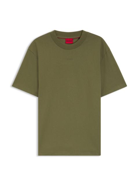HUGO RELAXED-FIT COTTON-JERSEY T-SHIRT WITH LOGO PRINT