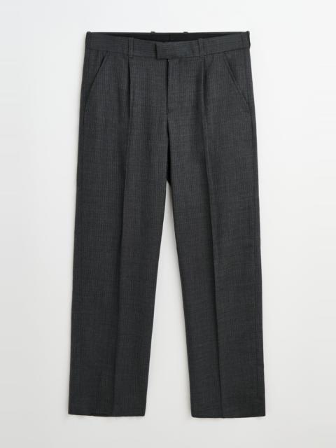 Our Legacy Slack Trouser Smoke Grey Micro Herringbone