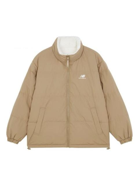 New Balance Logo Print Jacket 'Khaki White' 5PB43153-DB