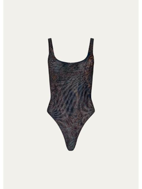 L'AGENCE Kalea Scoop-Neck Bodysuit