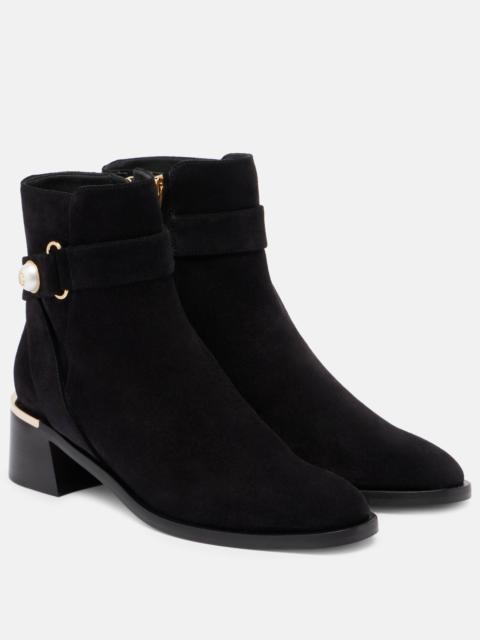 JIMMY CHOO Noor 45 suede ankle boots
