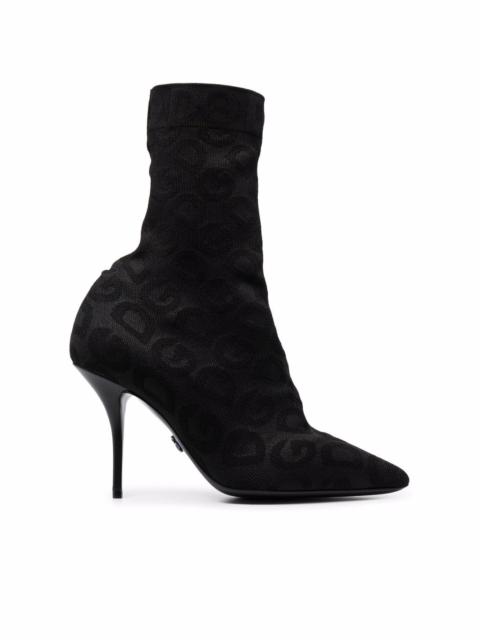 monogram ankle boots