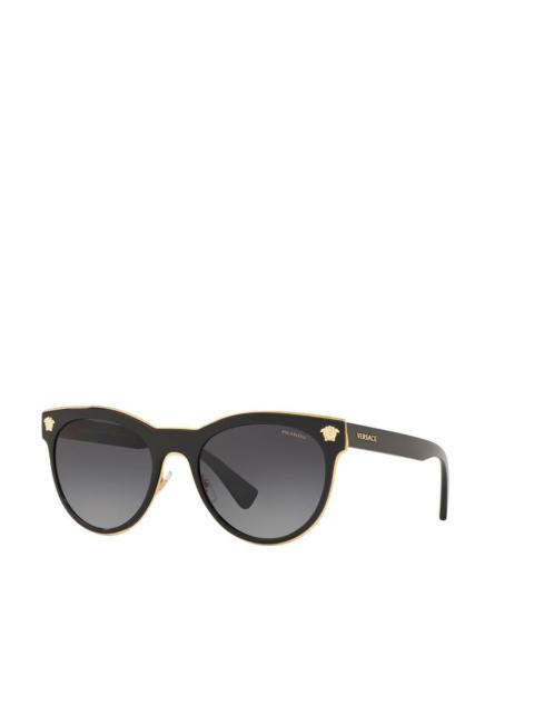 Medusa Charm Cat Eye Sunglasses O2198 in Black