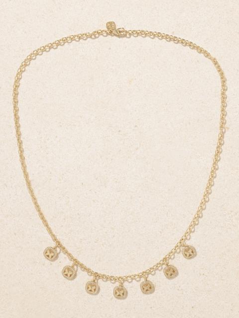 SYDNEY EVAN Open Icon Butterfly 14-karat Gold Diamond Necklace