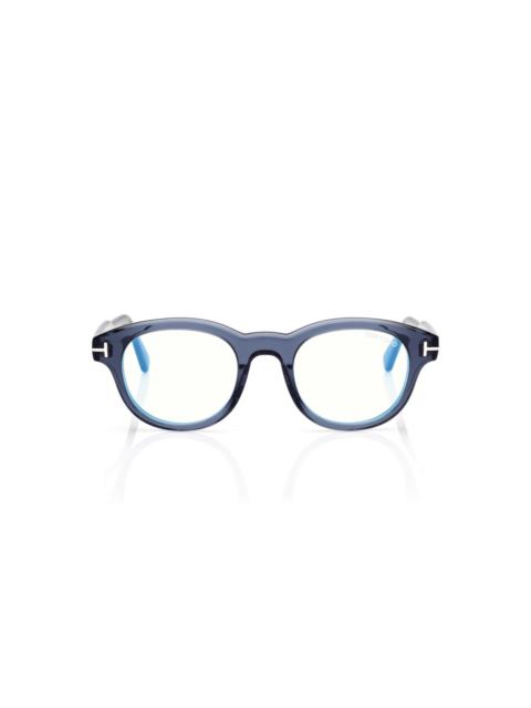 TOM FORD ROUND BLUE BLOCK OPTICALS