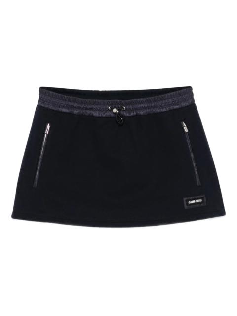 Miu Miu Miu Miu Zip Detail Skirt
