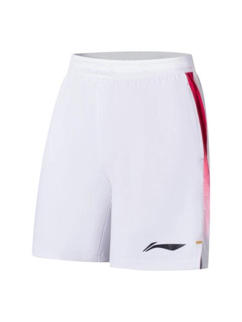 Li-Ning Li-Ning Badminton Competition Shorts 'White Red' AAPS133-1