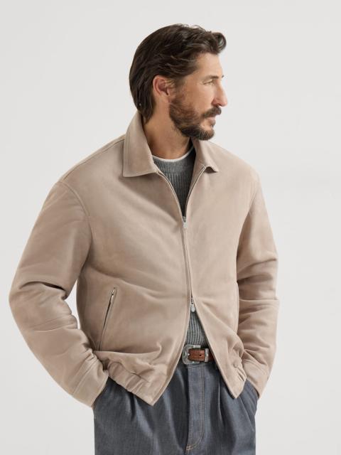 Brunello Cucinelli Country suede outerwear jacket