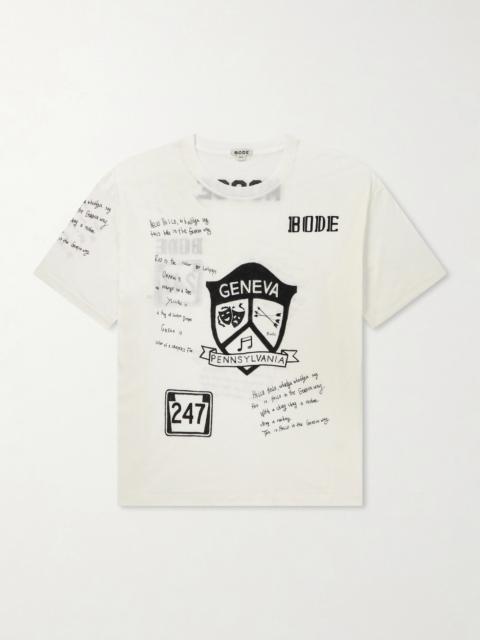 BODE Camp Crest Printed Cotton-Jersey T-Shirt
