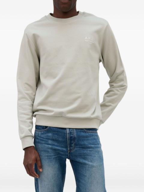 A.P.C. logo-embroidered sweatshirt