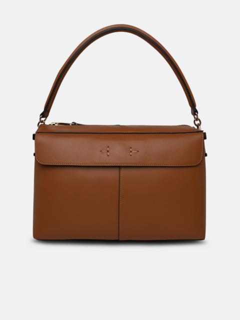 T Case bag in brown leather