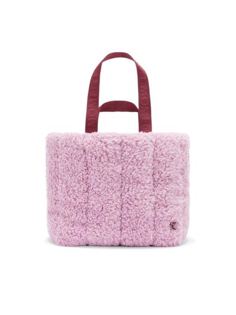PERFECT MOMENT faux-shearling tote bag