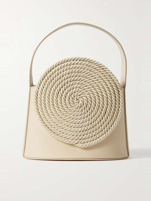 Gunther braided satin and leather bag