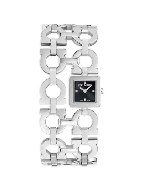 FERRAGAMO Double Gancini 19mm Watch