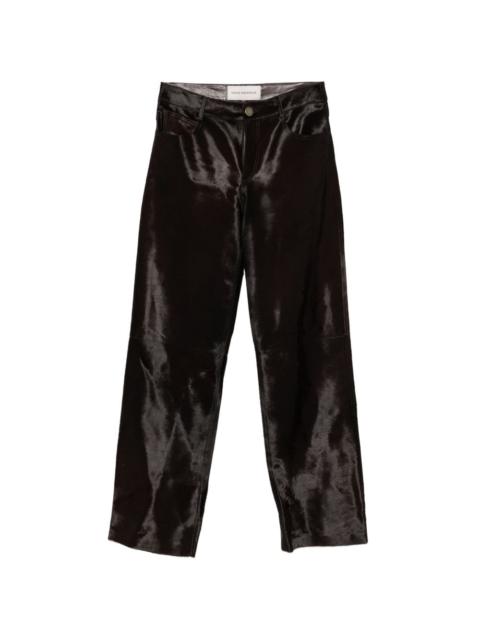 NOUR HAMMOUR Kitty straight-leg trousers