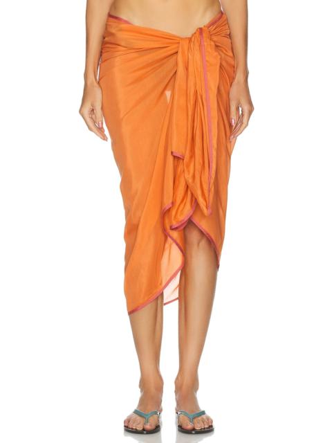 DONNI. The Silk Cotton Sheer Pareo