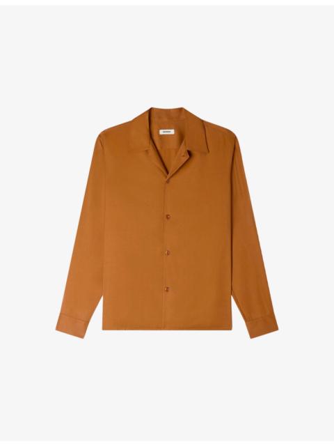 Sandro Spread-Collar Woven Shirt