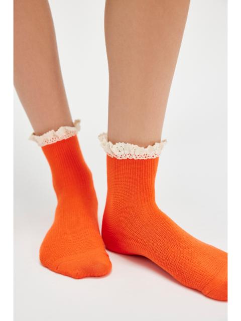 FREE PEOPLE Beloved Waffle Knit Ankle Socks