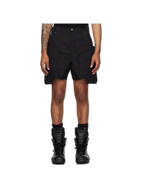 Rick Owens Black Concordians Stefan Cargo Shorts