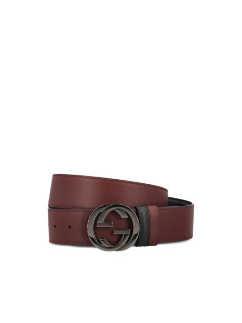 GUCCI Interlocking G calfskin belt