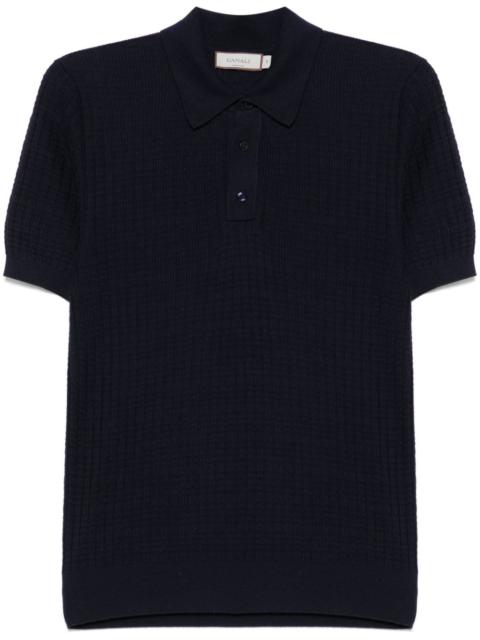 Canali knitted polo shirt