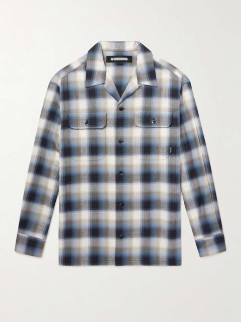 Checked Cotton-Blend Flannel Shirt