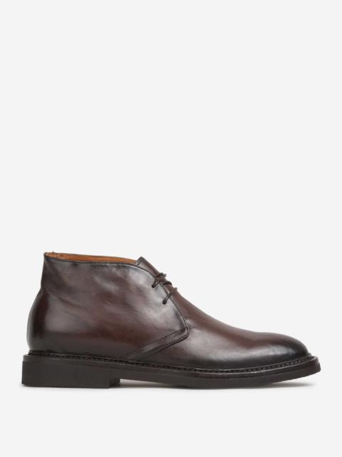 OFFICINE CREATIVE LEATHER LACE-UP ANKLE BOOTS