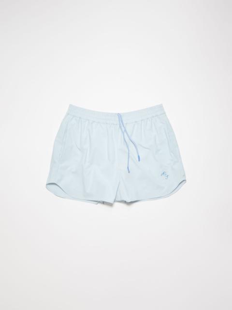 Ripstop swim shorts - Pale blue
