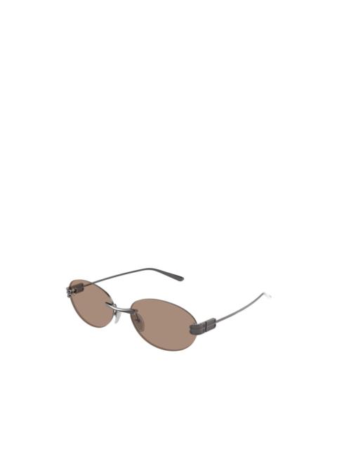 BALENCIAGA Gossip BB oval-frame sunglasses