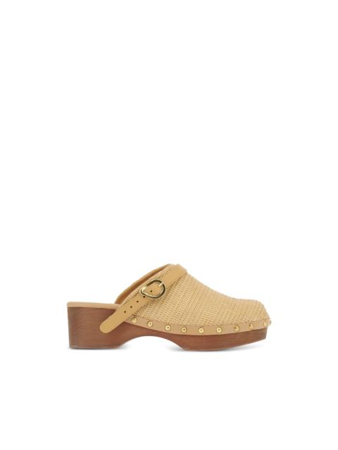 ANCIENT GREEK SANDALS Classic studded buckle clogs