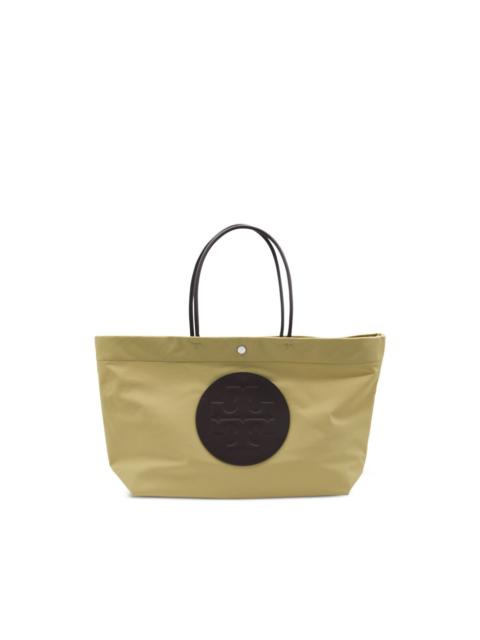 TORY BURCH Ella Twist reversible logo appliqué tote bag