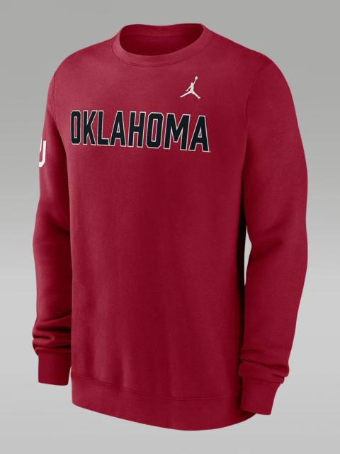 Jordan Oklahoma Sideline Club Men's Jordan Brand College Pullover Crew