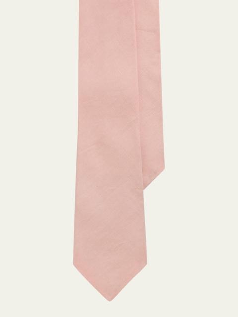 Ralph Lauren Men's Silk-Linen Textured Tie