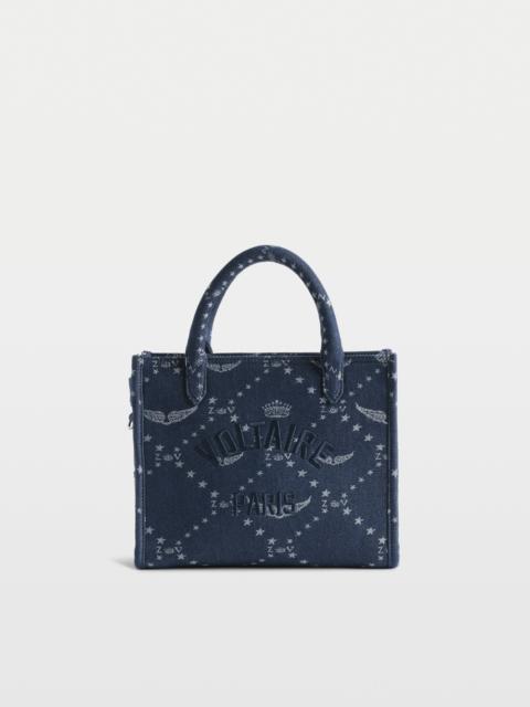 Zadig & Voltaire Angel XS Monogram Denim Tote