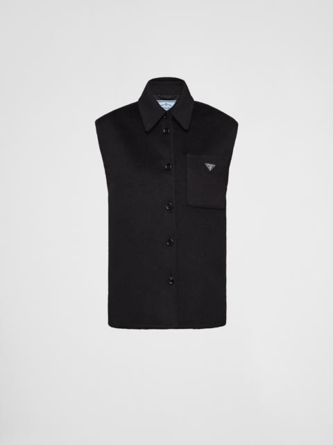 Prada Single-breasted cashgora vest