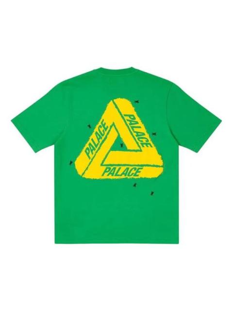 PALACE PALACE Fly 티셔츠 녹색 삼각형 로고 짧은 소매 녹색 티셔츠 P20ES011