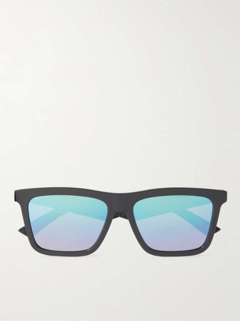 Dior B27 S1I D-Frame Logo-Detailed Acetate Mirrored Sunglasses