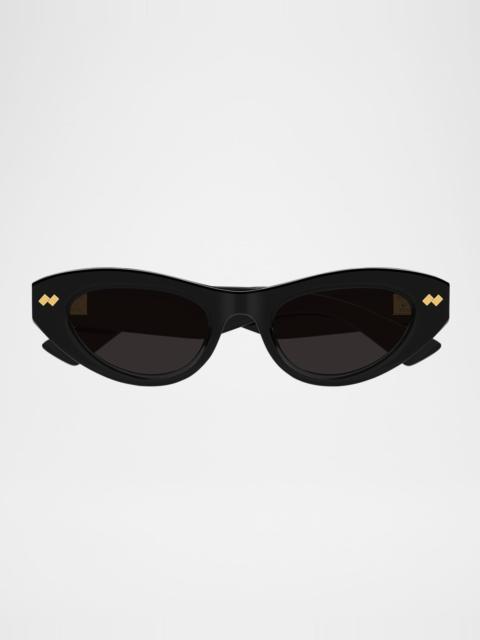 Bottega Veneta Acetate Cat-Eye Sunglasses