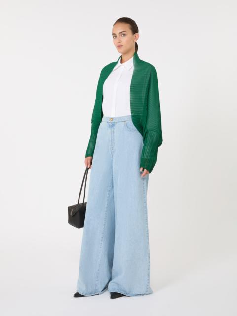 Max Mara VESUVIO Pleated fabric shrug